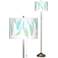 Light as a Feather Brushed Nickel Pull Chain Floor Lamp