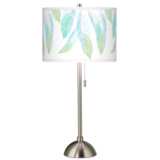 Light as a Feather Giclee Brushed Nickel Table Lamp