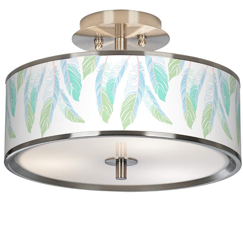 Image 1 Light as a Feather Giclee Glow 14" Wide Ceiling Light
