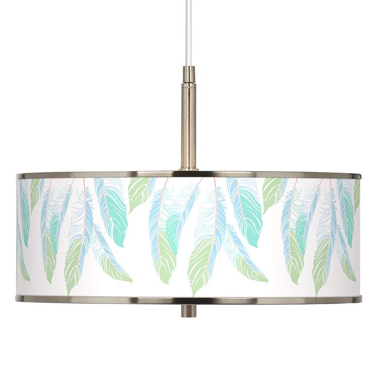 Light as a Feather Giclee Glow 16&quot; Wide Pendant Light