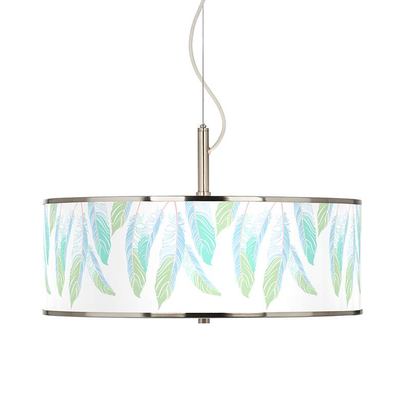 Image 1 Light as a Feather Giclee Glow 20" Wide Pendant Light