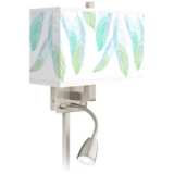 Light as a Feather Giclee Glow LED Reading Light Plug-In Sconce