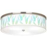 Light as a Feather Giclee Nickel 20 1/4&quot;WCeiling Light