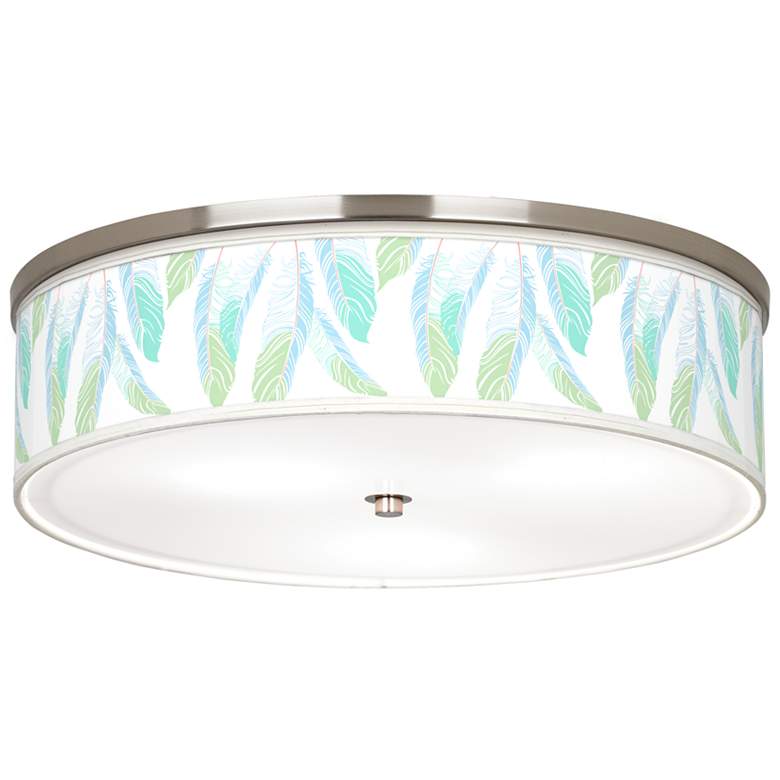 Image 1 Light as a Feather Giclee Nickel 20 1/4"WCeiling Light