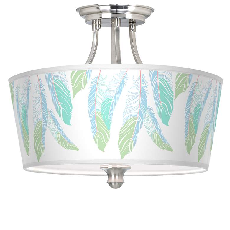 Image 1 Light as a Feather Tapered Drum Giclee Ceiling Light
