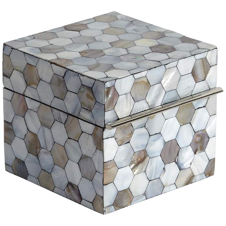 Image 1 Light Blue Mother of Pearl Decorative Box