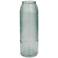 Light Blue Recycled Glass Modern Vase, 6" x 6" x 17"
