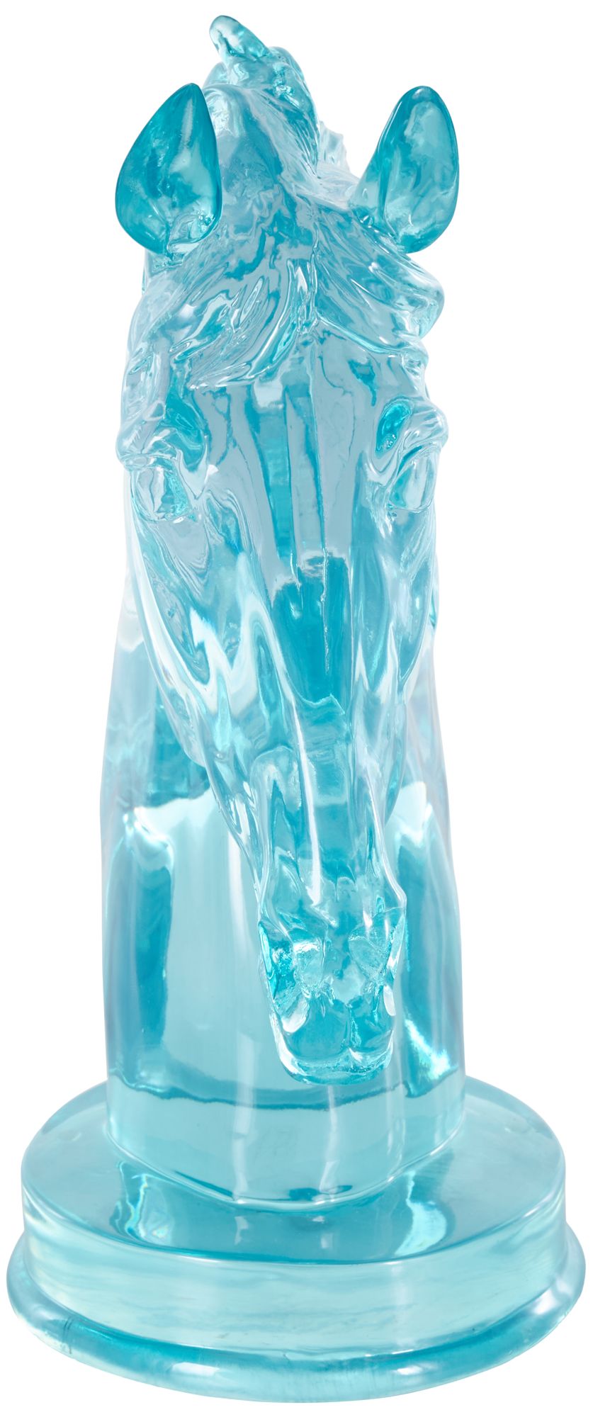 Image 6 Light Blue Resin Eclectic Sculpture, 6" x 10" x 13" more views