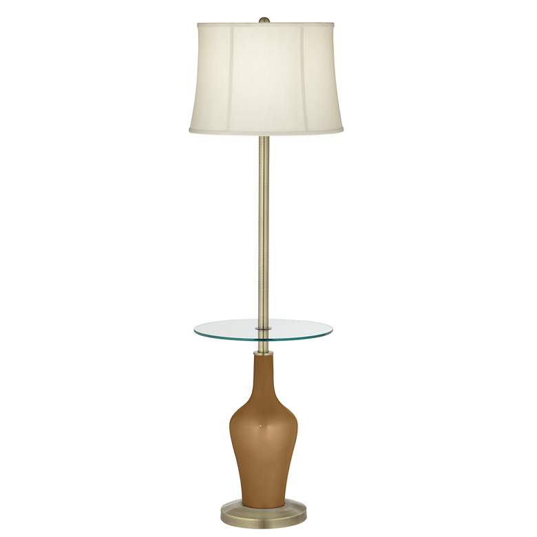 Image 1 Light Bronze Metallic Anya Tray Table Floor Lamp