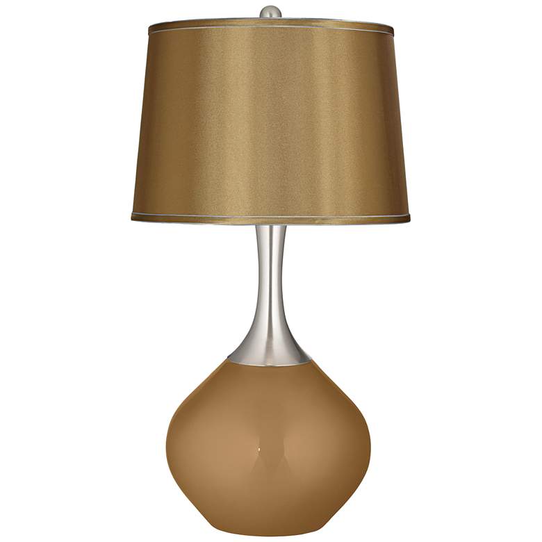 Image 1 Light Bronze Metallic Satin Gold Shade Spencer Table Lamp