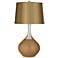 Light Bronze Metallic Satin Gold Shade Spencer Table Lamp