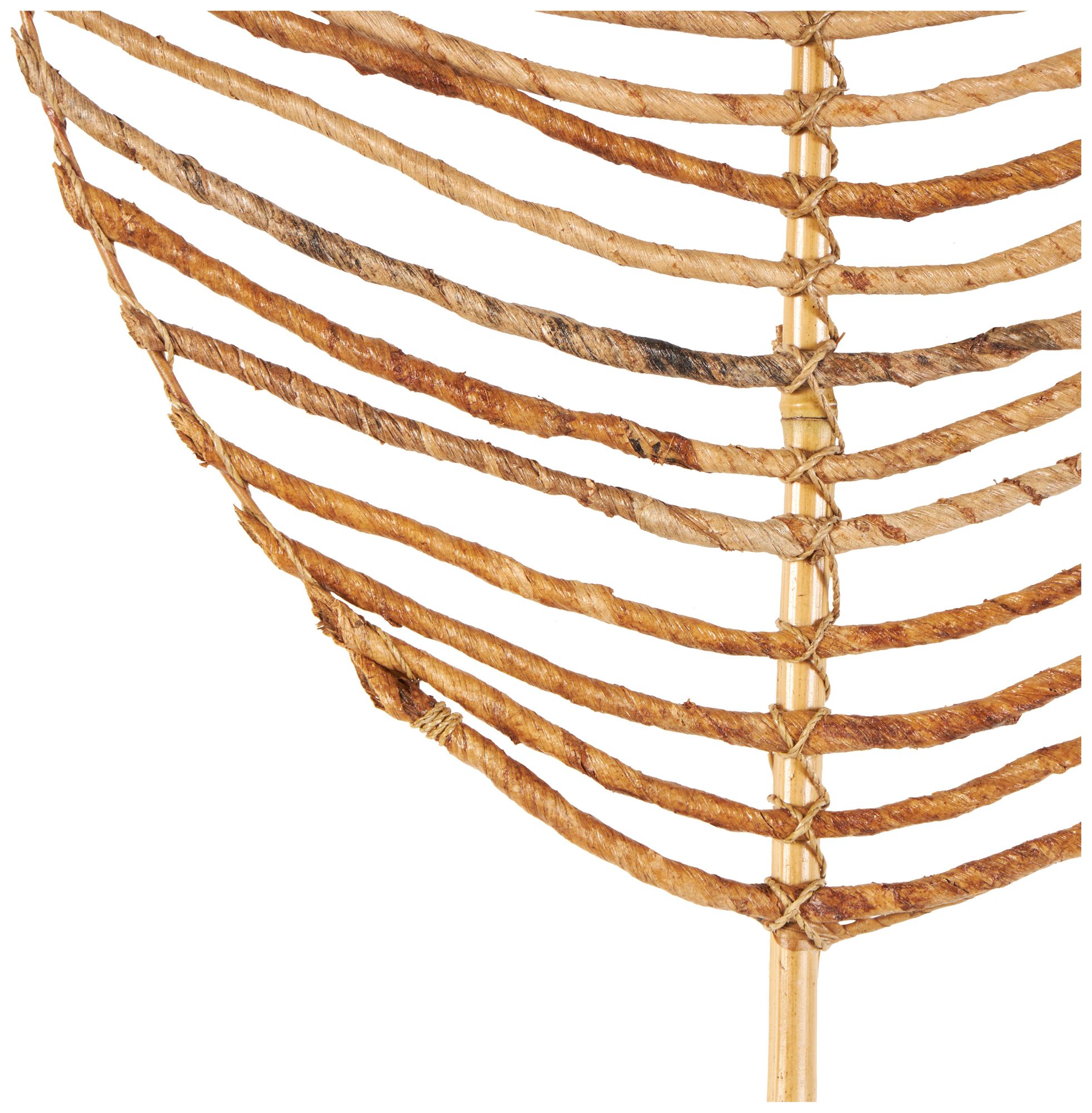 Image 3 Light Brown Bamboo Wood Natural Natural Foliage, S/2 14"W, 77"H more views