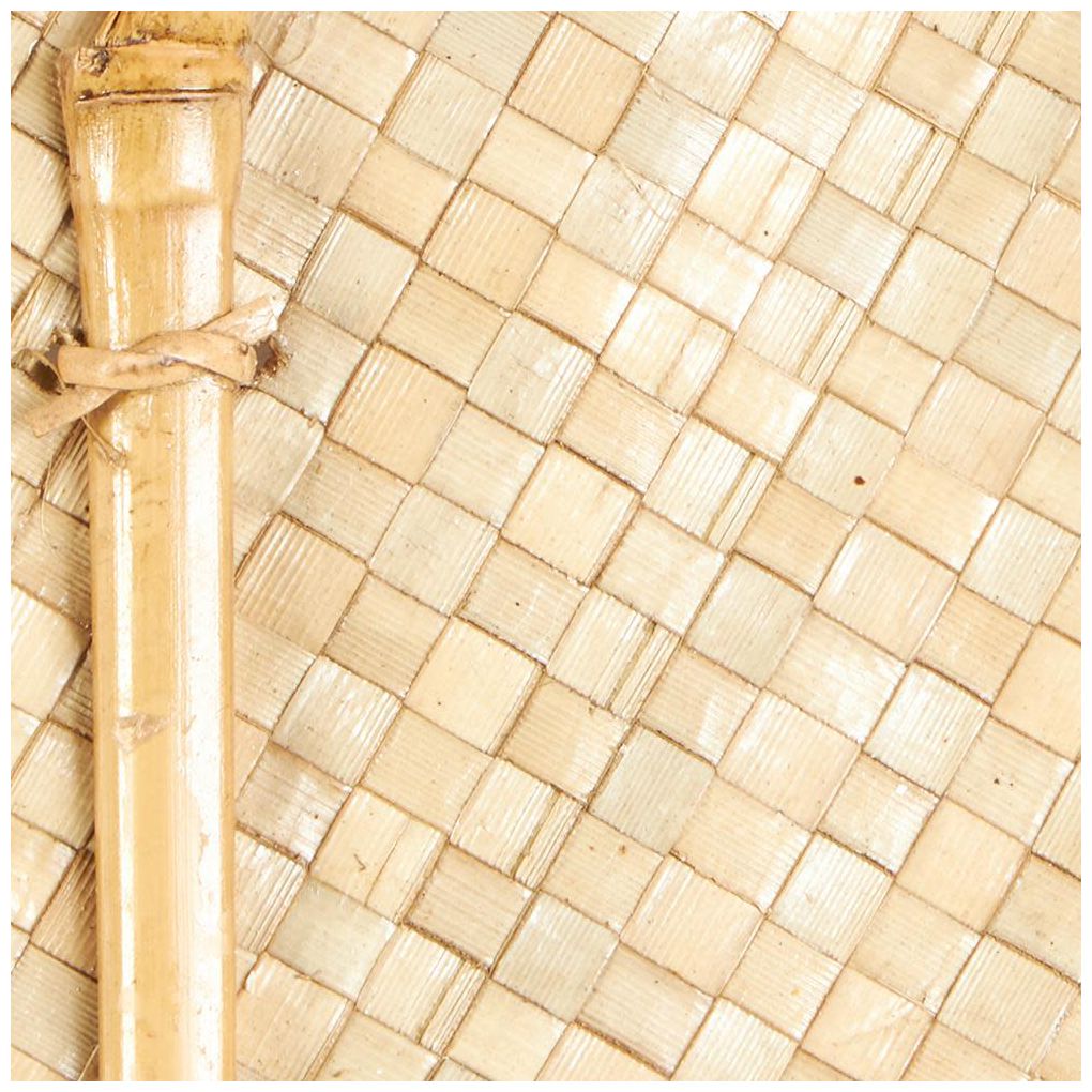 Light Brown Bamboo Wood Natural Natural Foliage, S/3 16"W, 79"H