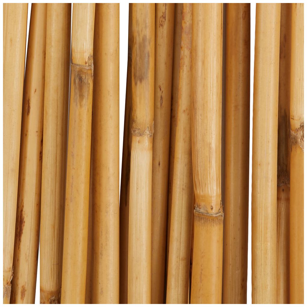 Light Brown Bamboo Wood Traditional Natural Foliage, S/20 5"W, 58"H