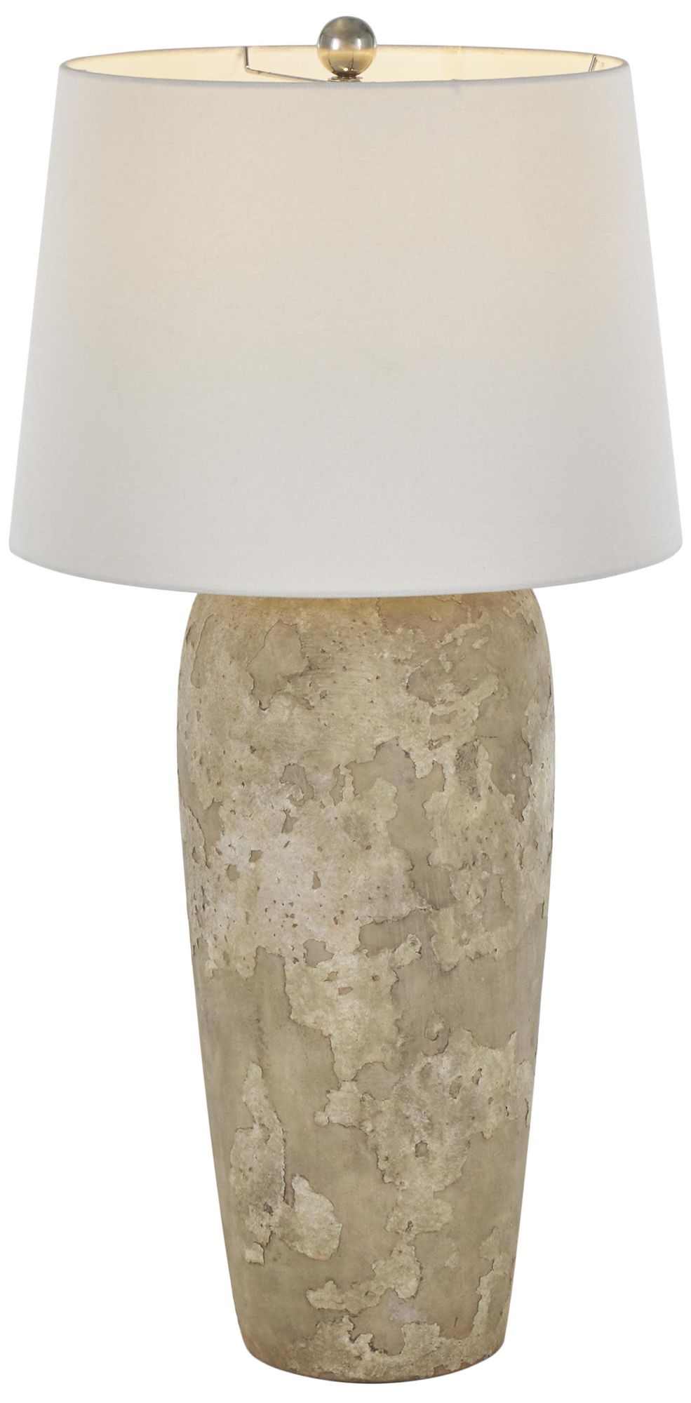 Light Brown Ceramic Traditional Table Lamp, 16" x 16" x 34"