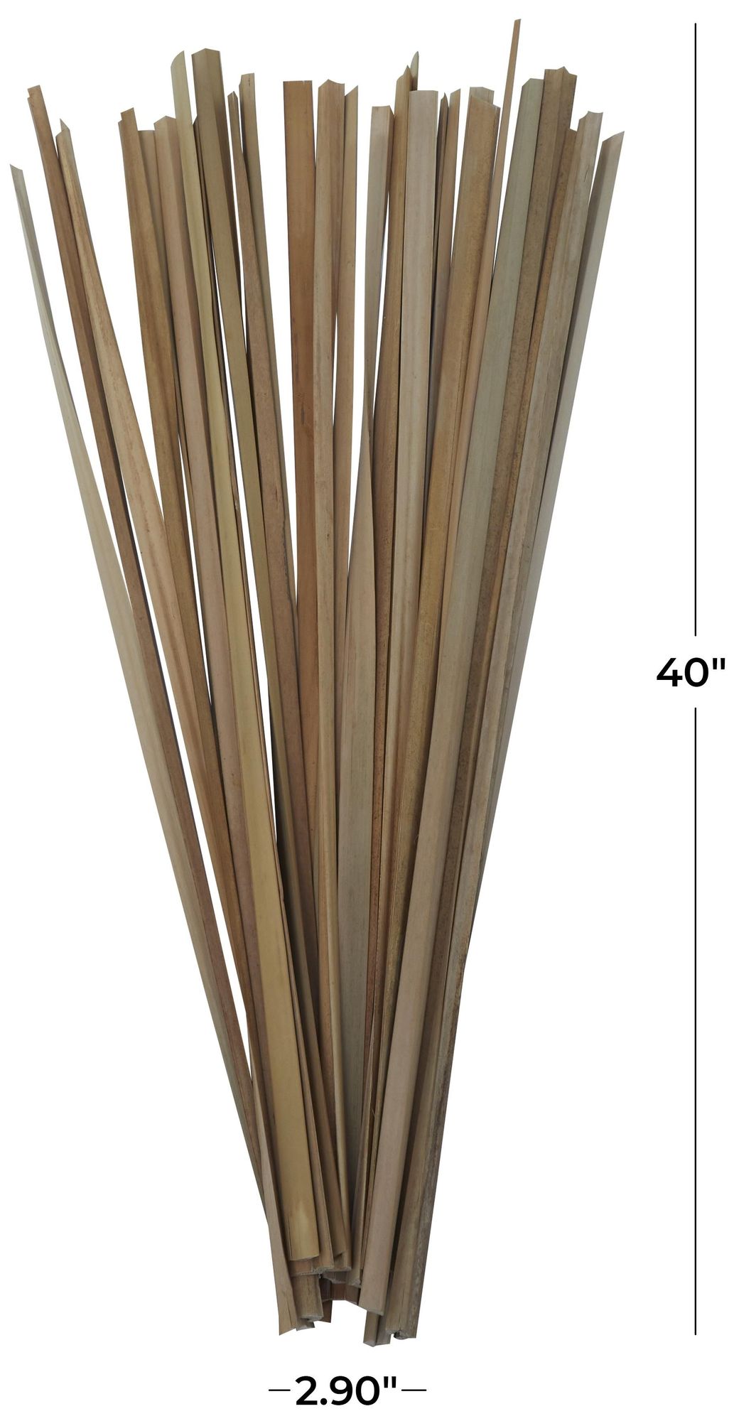 Image 7 Light Brown Dried Plant Natural Natural Foliage, 3" x 3" x 40" more views