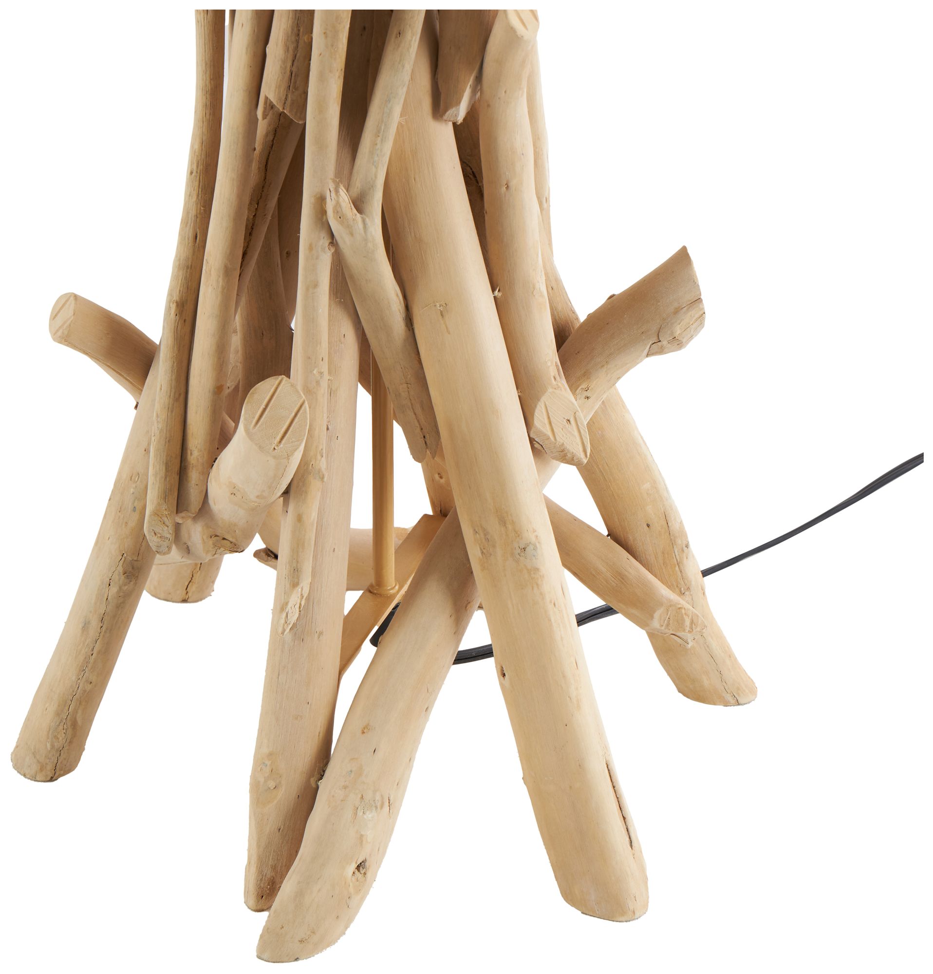 Image 4 Light Brown Driftwood Rustic Floor Lamp, 22" x 22" x 62" more views
