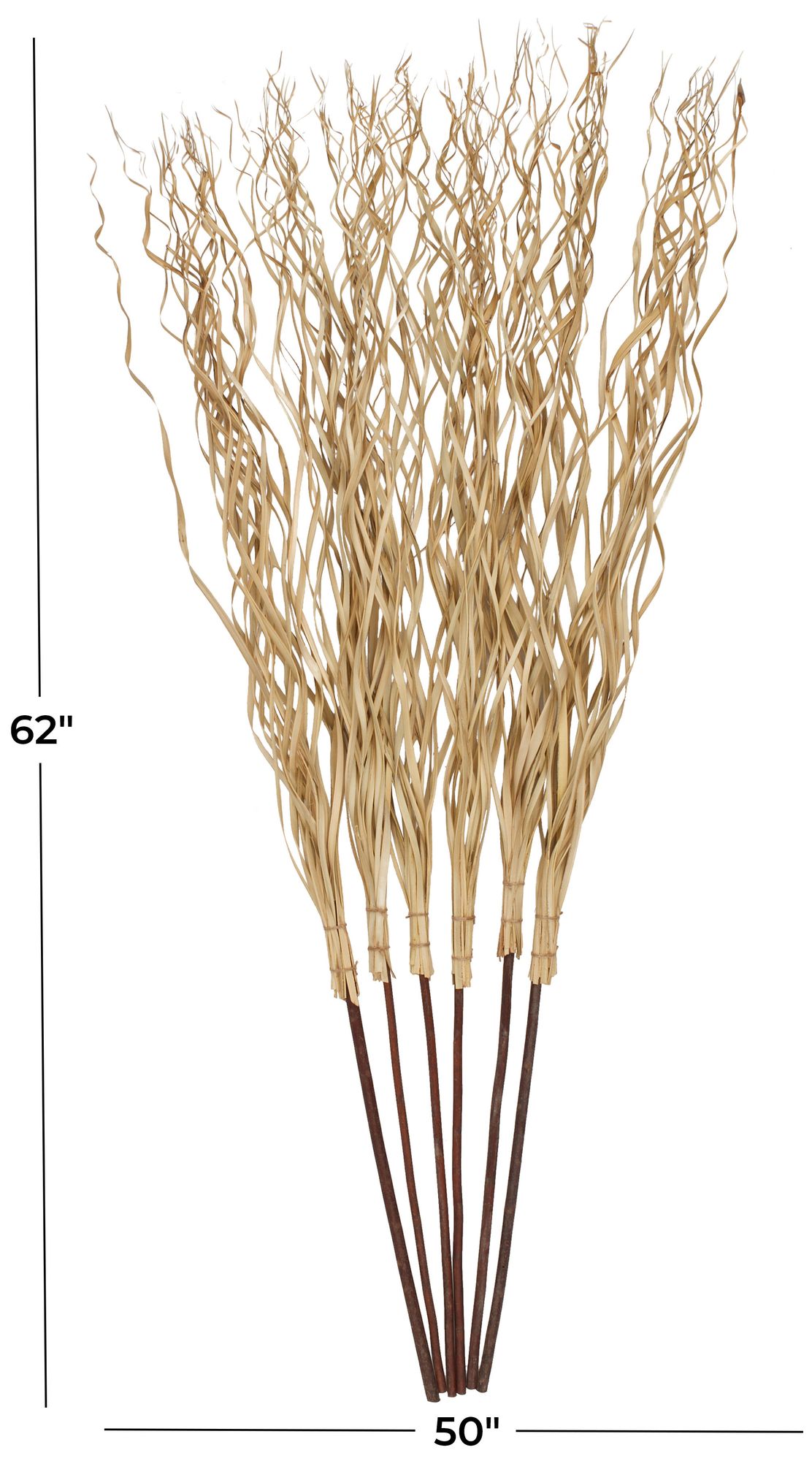 Image 7 Light Brown Palm Leaf Modern Natural Foliage, 50" x 5" x 62" more views
