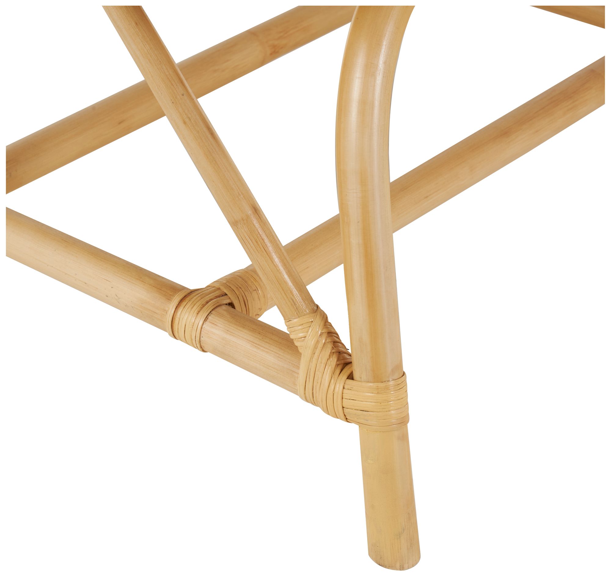 Image 3 Light Brown Rattan Traditional Accent Chair, 24" x 26" x 32" more views