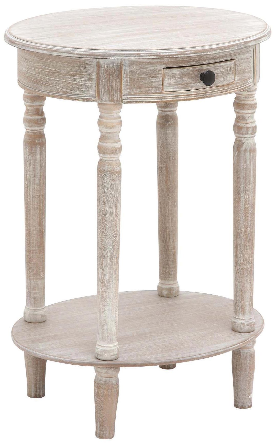 Image 5 Light Brown Wood Farmhouse Accent Table, 20" x 15" x 27" more views