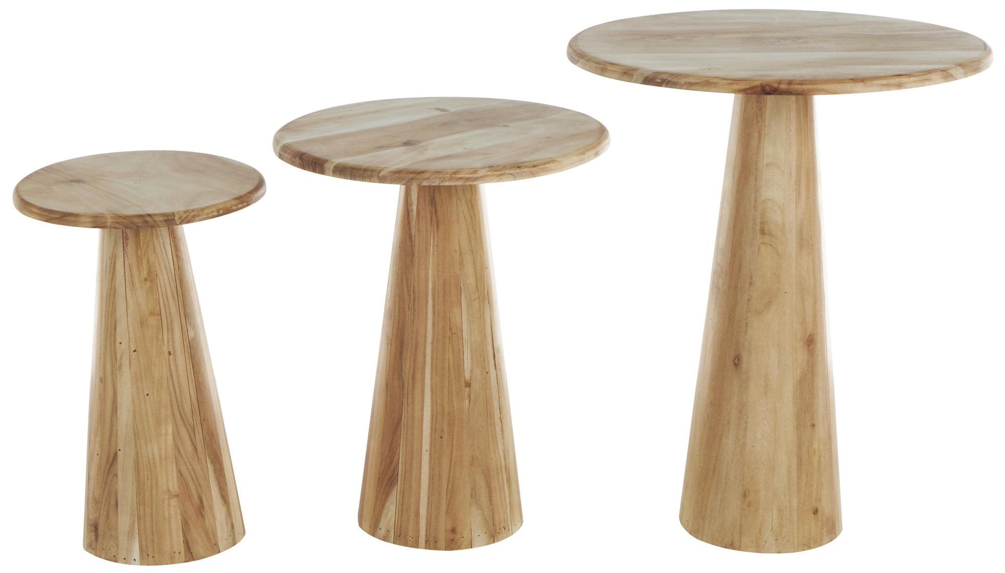 Image 2 Light Brown Wood Traditional Accent Tabl