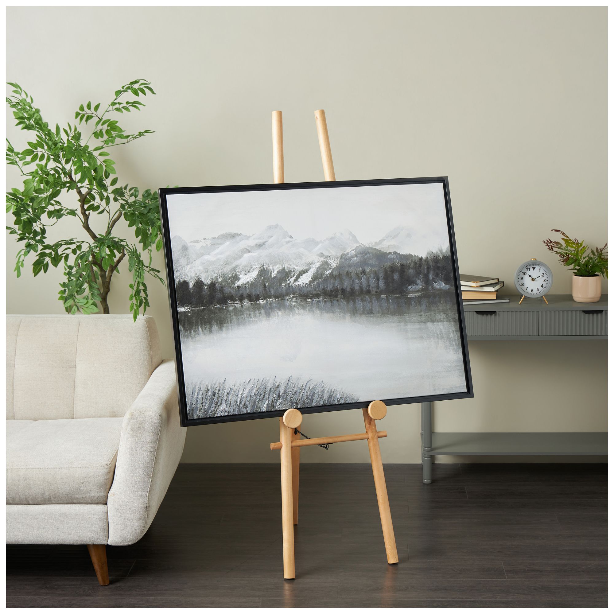 Image 4 Light Brown Wood Traditional Easel, 14" x 22" x 58" more views