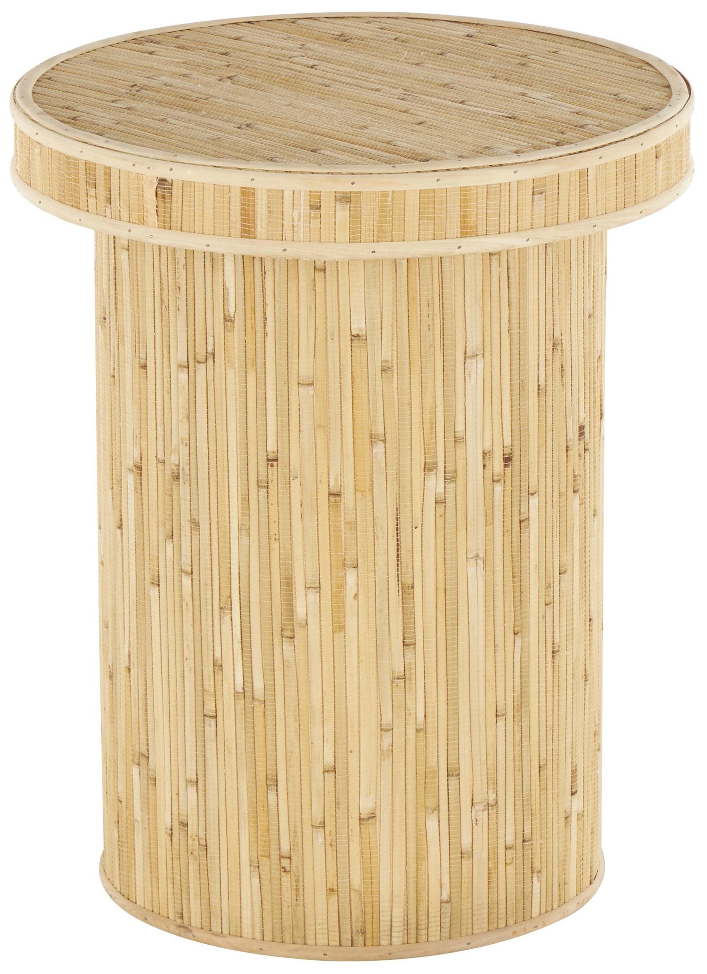 Image 5 Light Brown Wooden Contemporary Accent Table, 16" x 16" x 20" more views