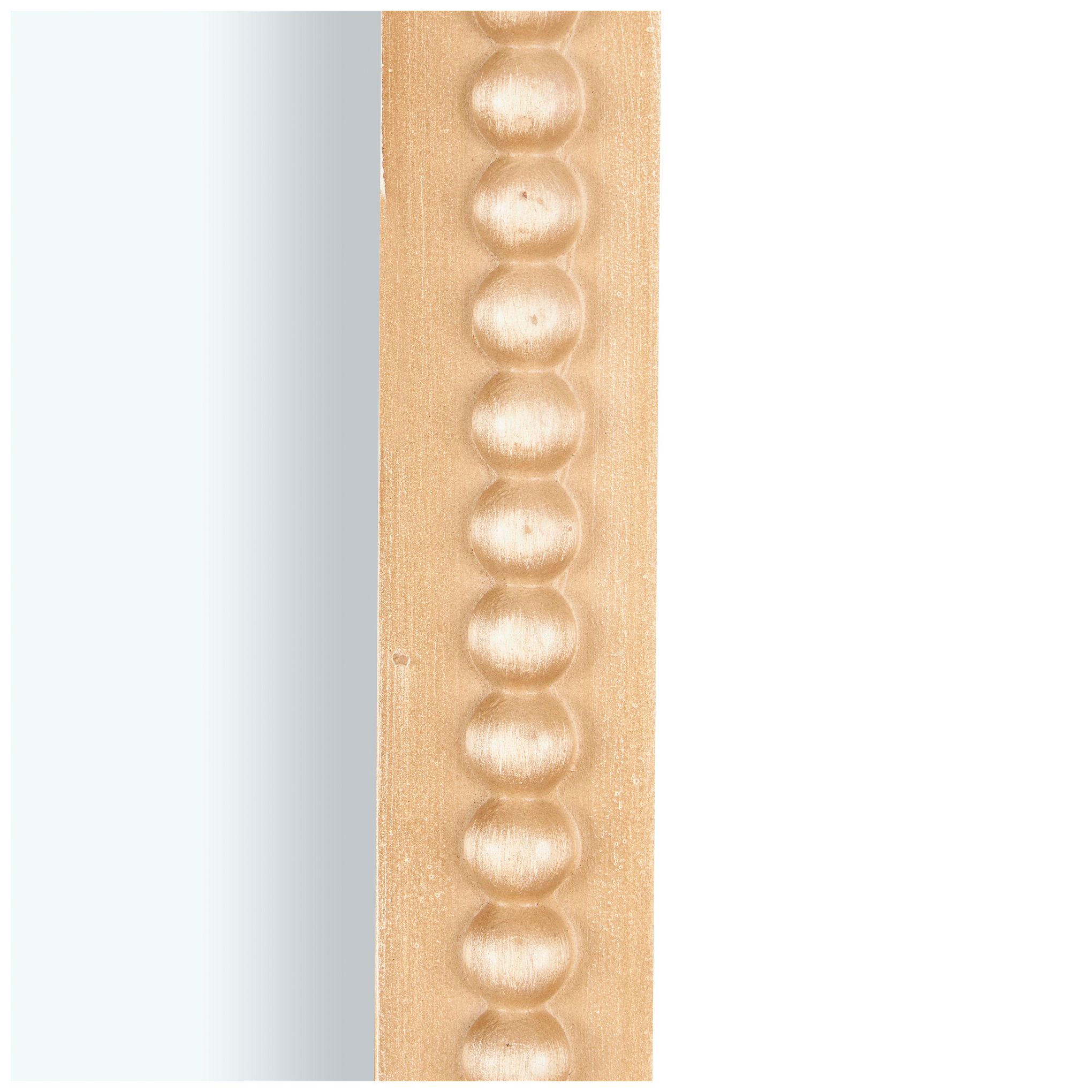 Image 2 Light Brown Wooden Modern Farmhouse Wall Mirror, 24" x 1" x 48" more views