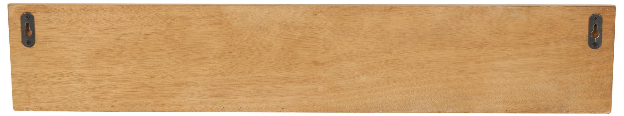 Image 5 Light Brown Wooden Natural Wall Shelf, 30" x 6" x 6" more views