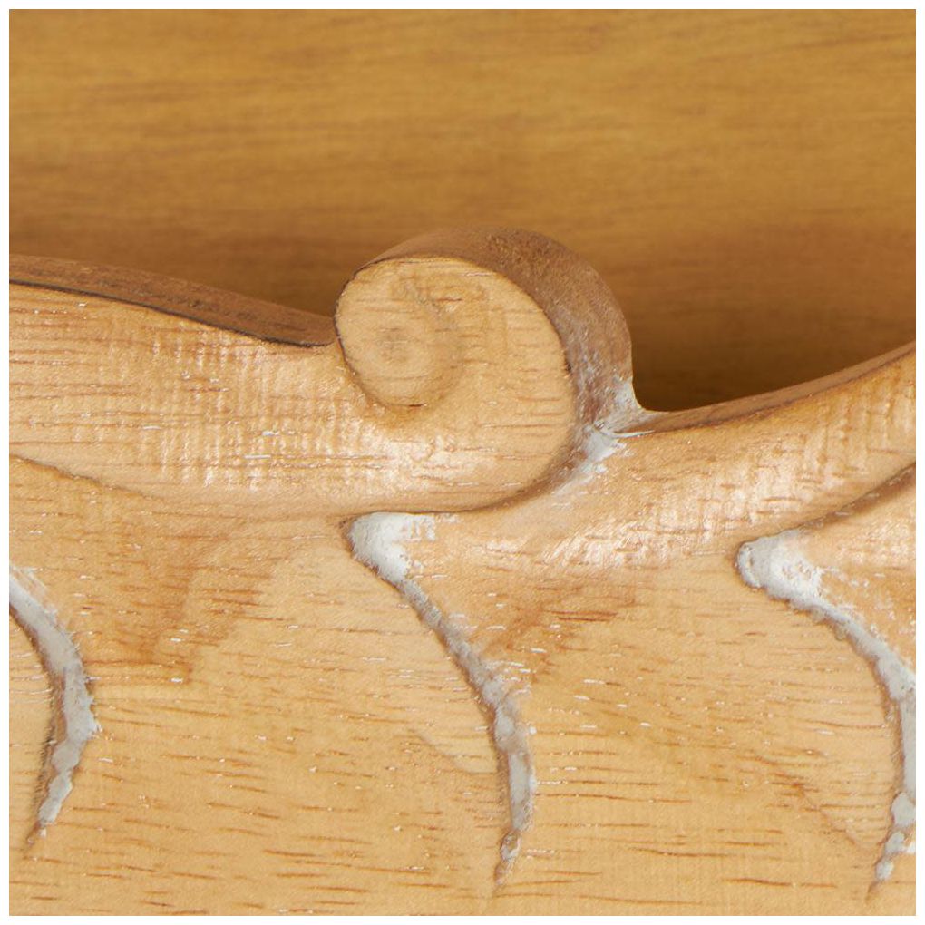 Light Brown Wooden Natural Wall Shelf, 30" x 6" x 6"