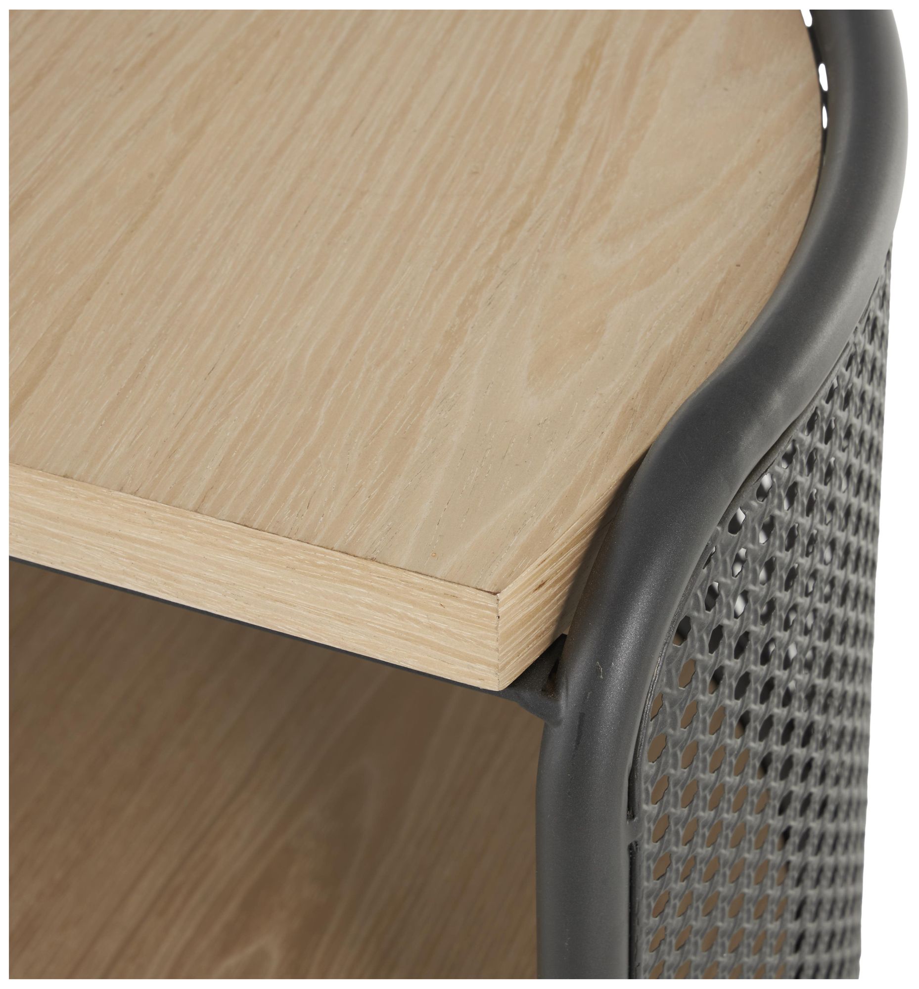 Image 4 Light Brown Wooden Traditional Accent Table, 18" x 14" x 22" more views