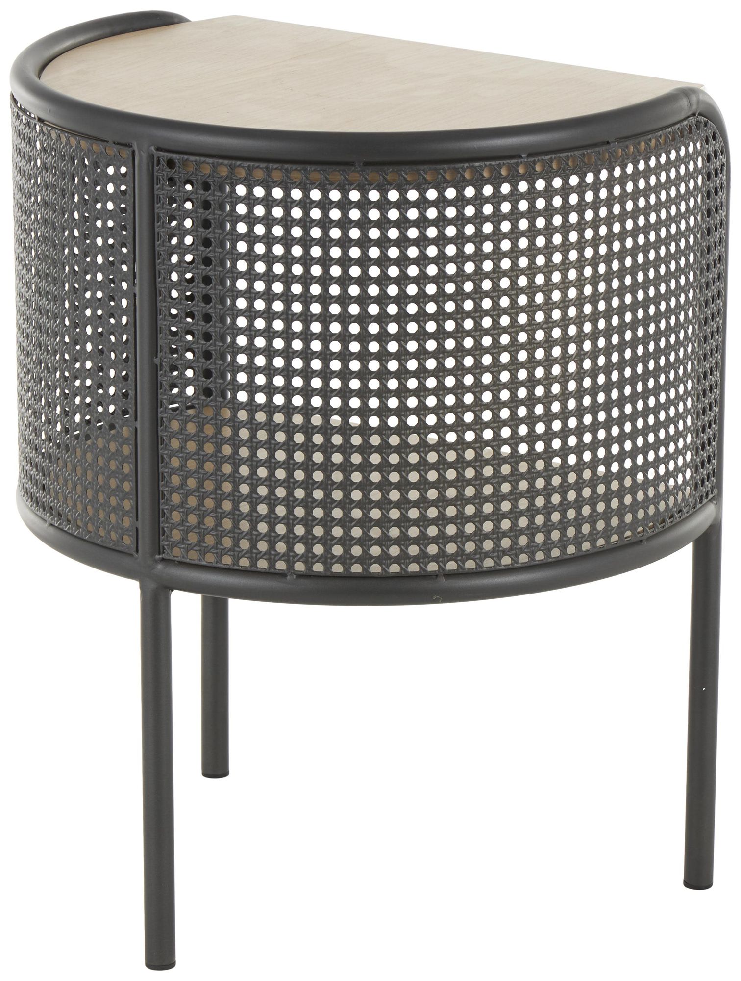 Image 5 Light Brown Wooden Traditional Accent Table, 18" x 14" x 22" more views