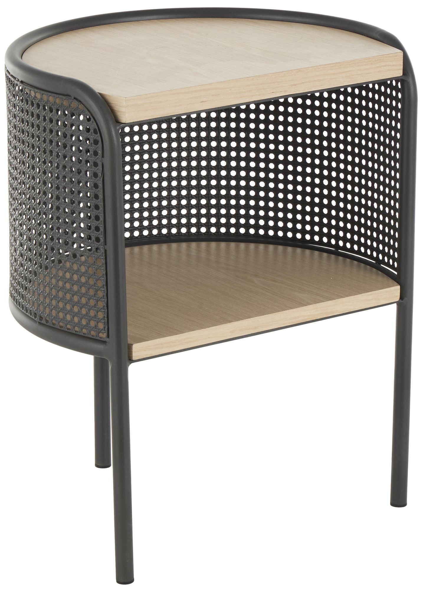 Image 6 Light Brown Wooden Traditional Accent Table, 18" x 14" x 22" more views