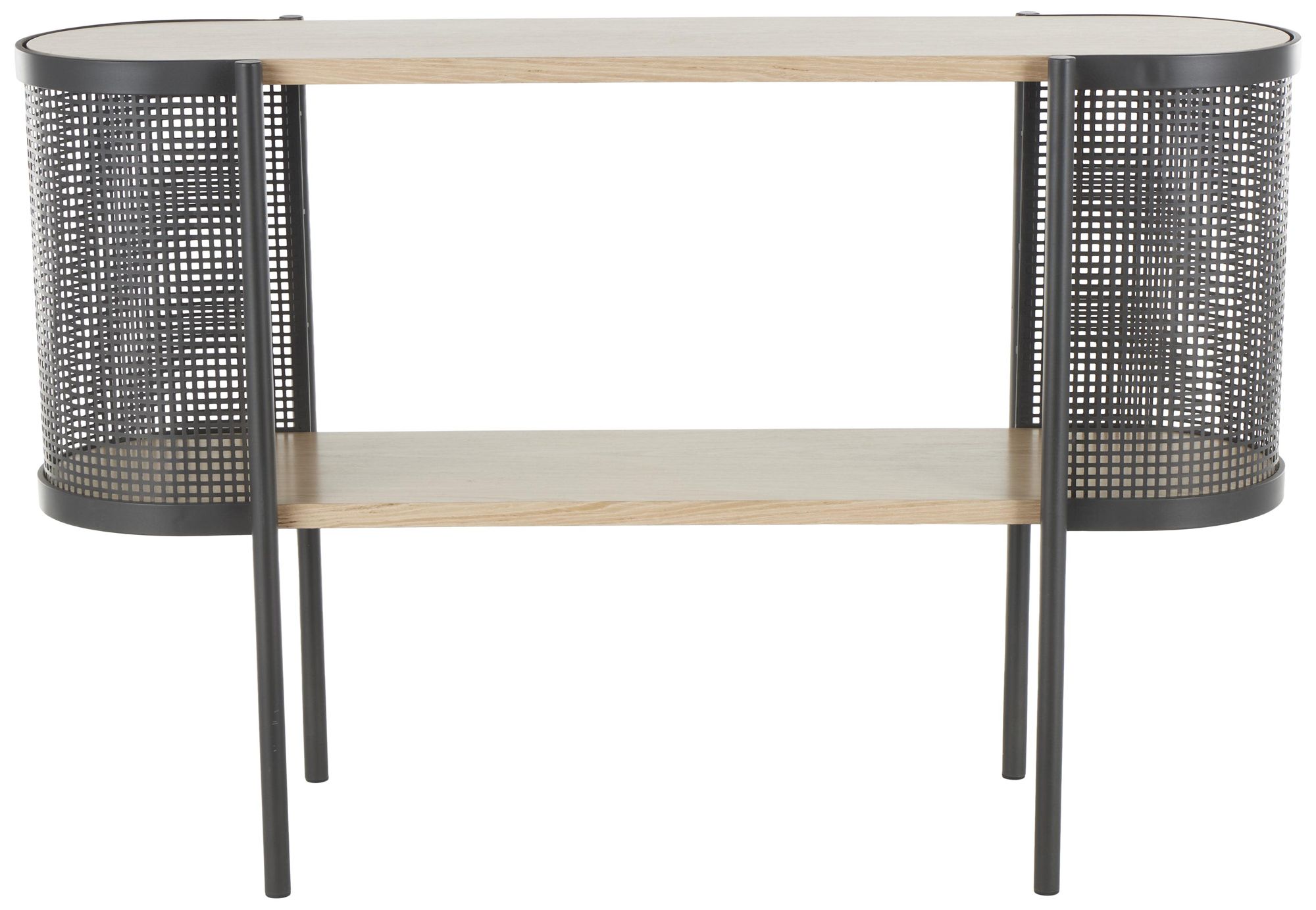 Image 5 Light Brown Wooden Traditional Console Table, 48" x 15" x 32" more views