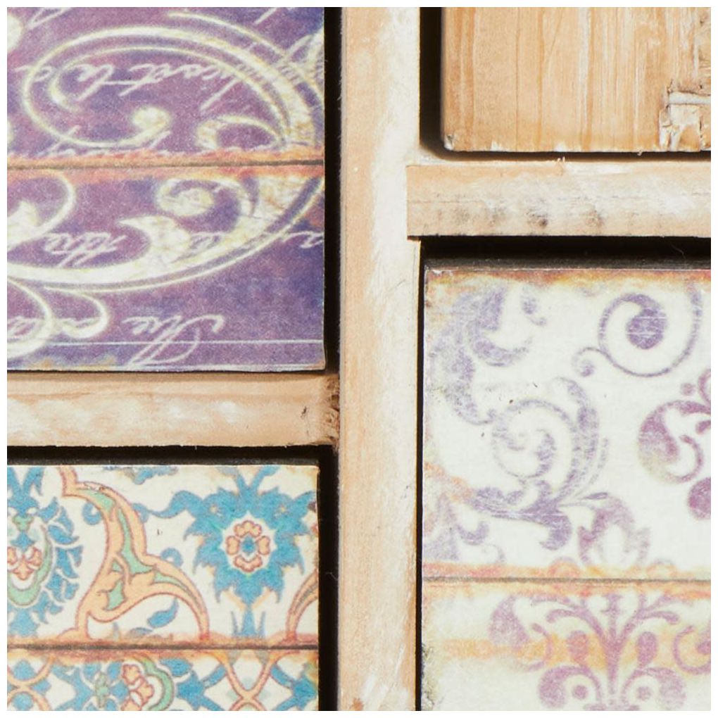 Light Brown Wooden Vintage Jewelry Box, 18" x 6" x 16"