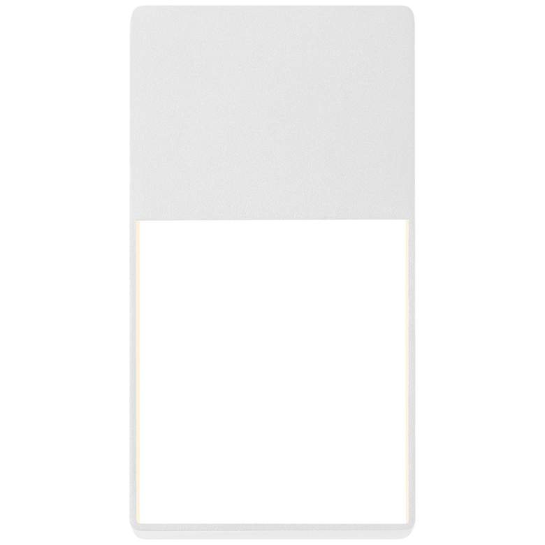Image 1 Light Frames 13"H Textured White LED Outdoor Wall Light