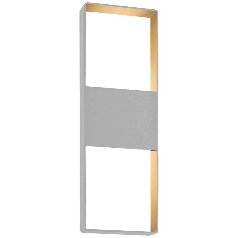 Image 1 Light Frames 21"H Textured Gray LED Outdoor Wall Light