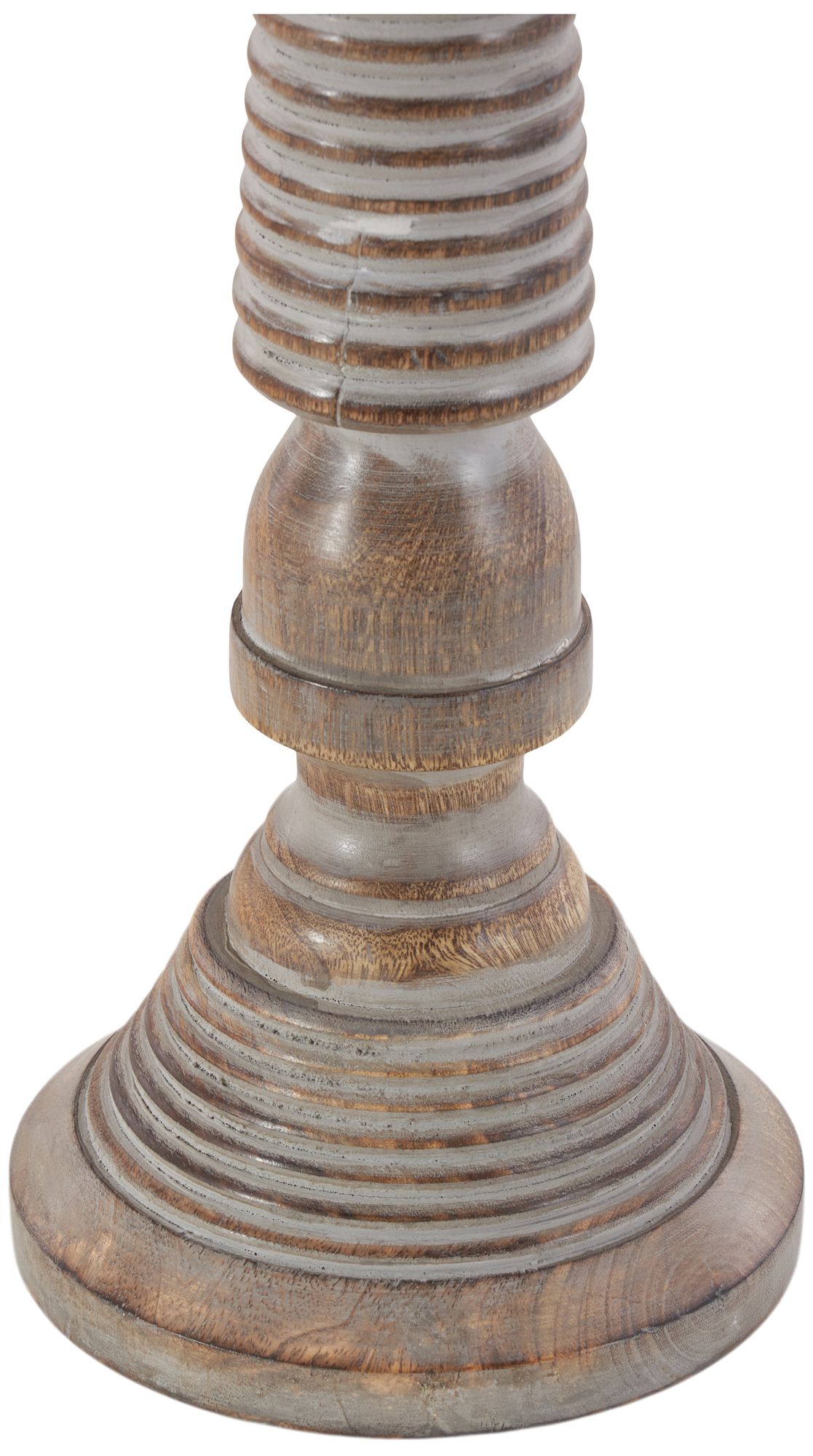 Image 3 Light Gray Mango Wood Traditional Candle more views