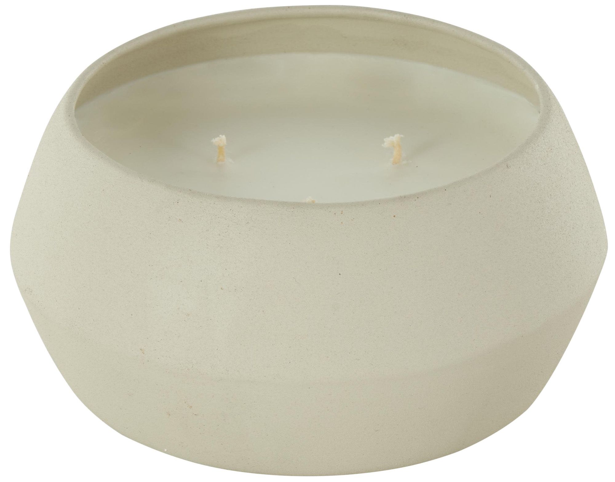 Image 5 Light Gray Metal Modern Candle, 4" x 4" more views