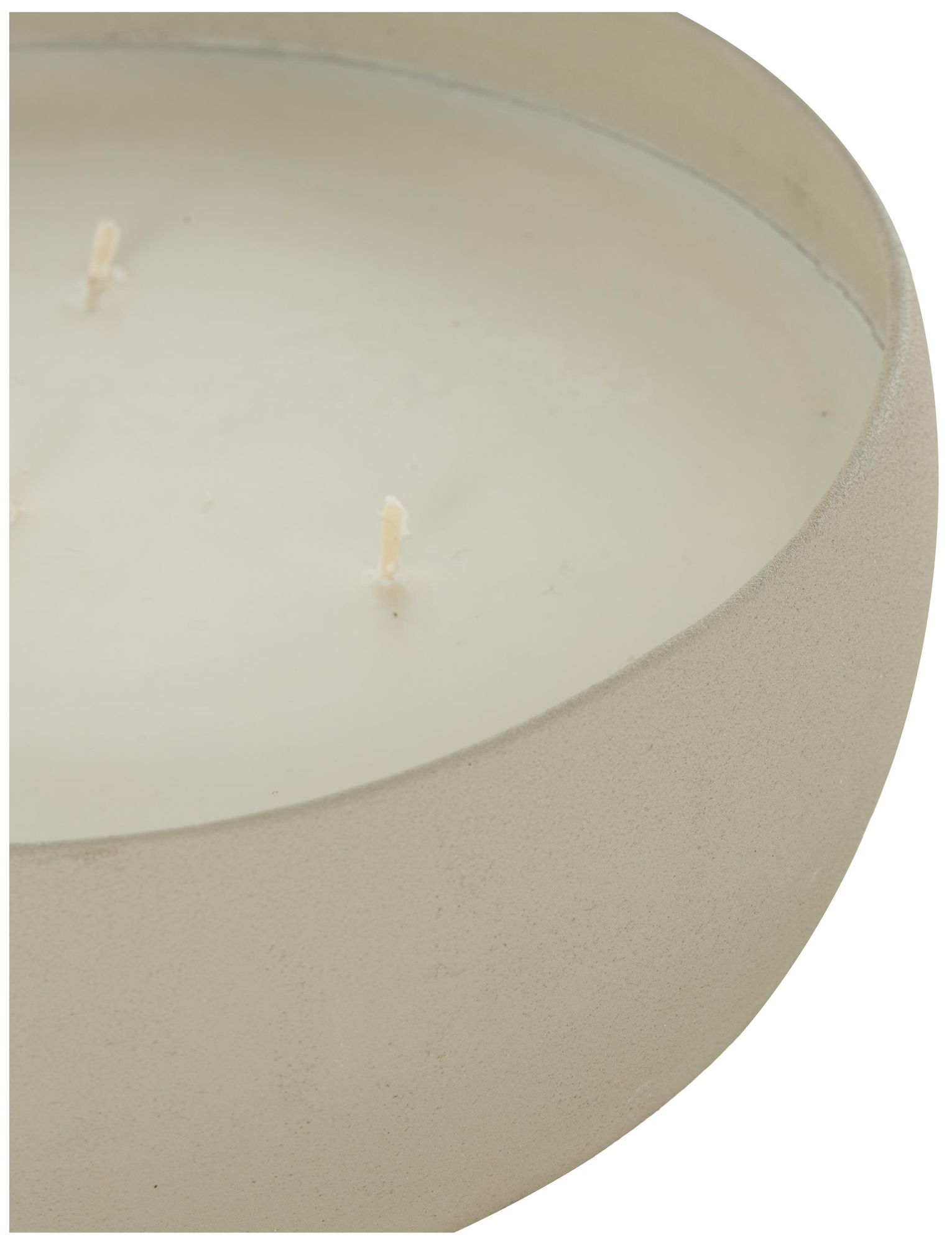 Image 4 Light Gray Metal Modern Candle, 9" x 9" more views