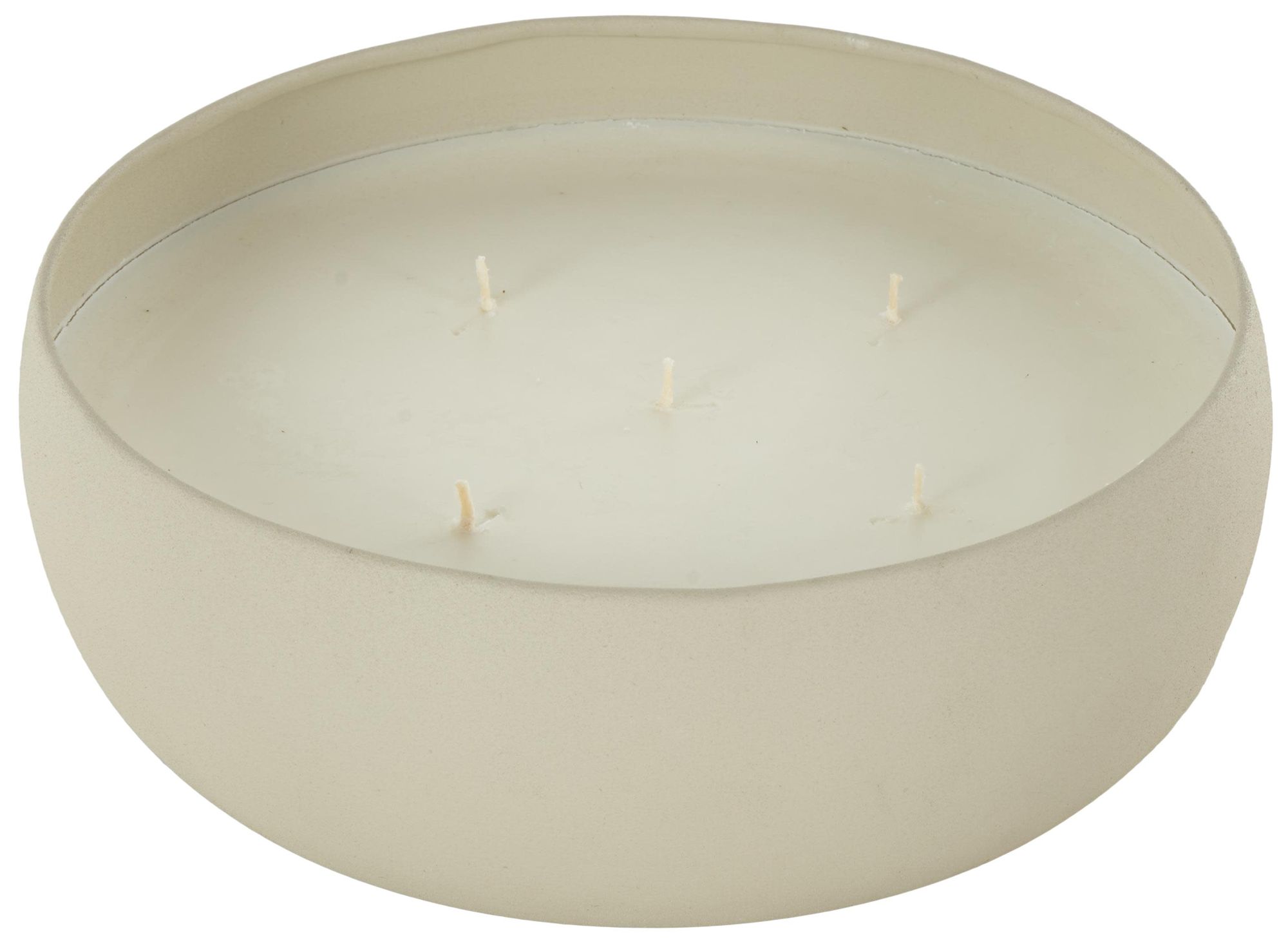 Image 5 Light Gray Metal Modern Candle, 9" x 9" more views