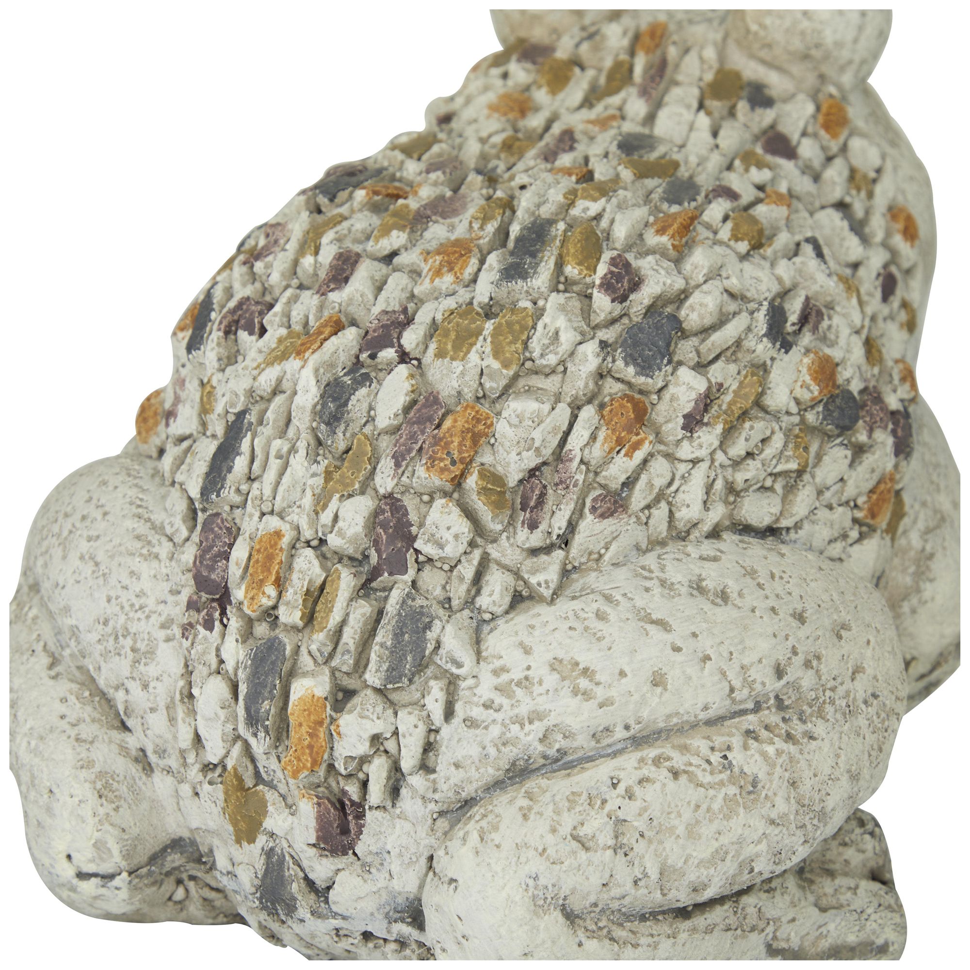 Image 3 Light Gray Polystone Farmhouse Garden Sculpture, 12" x 8" x 8" more views