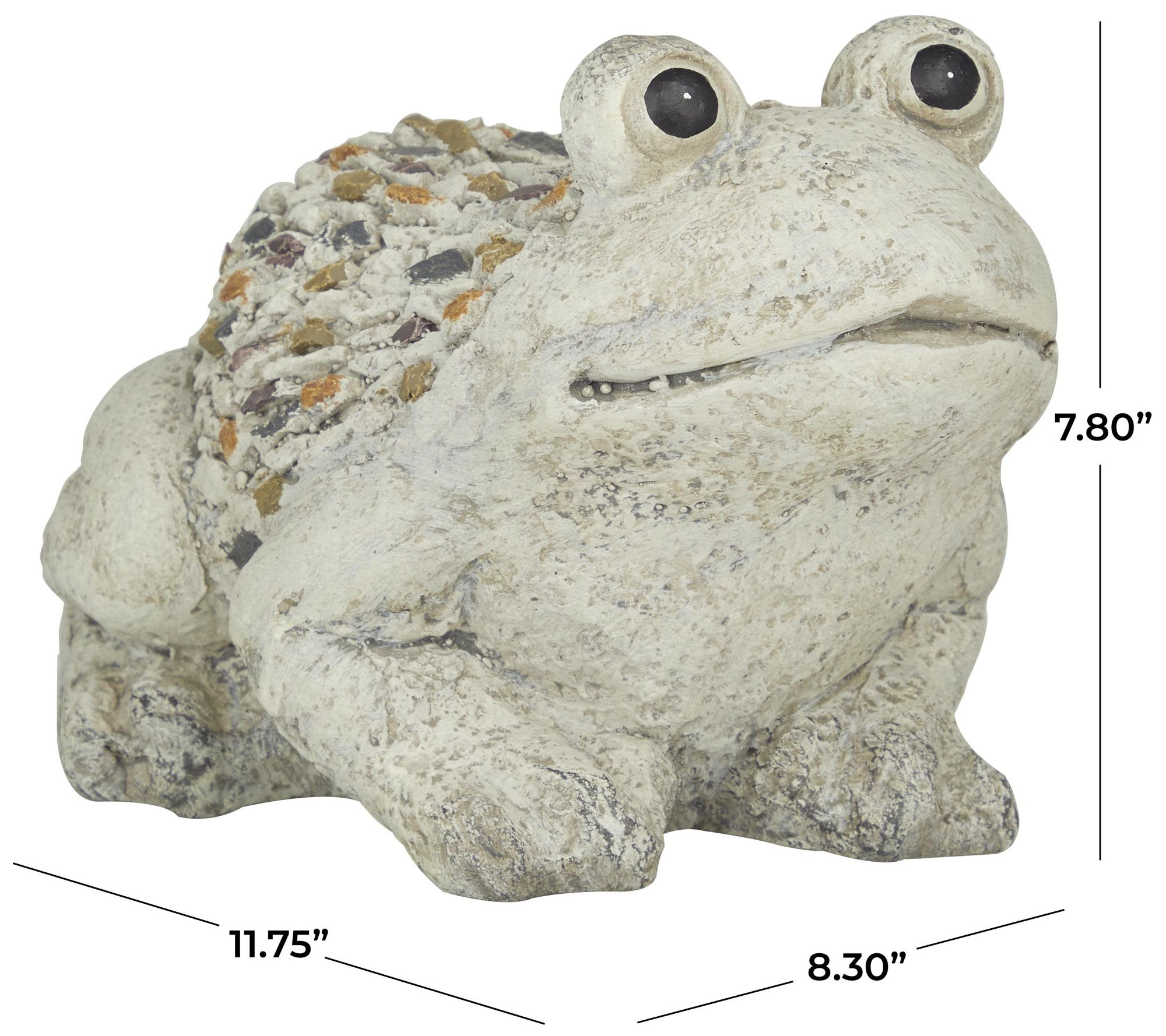 Image 7 Light Gray Polystone Farmhouse Garden Sculpture, 12" x 8" x 8" more views