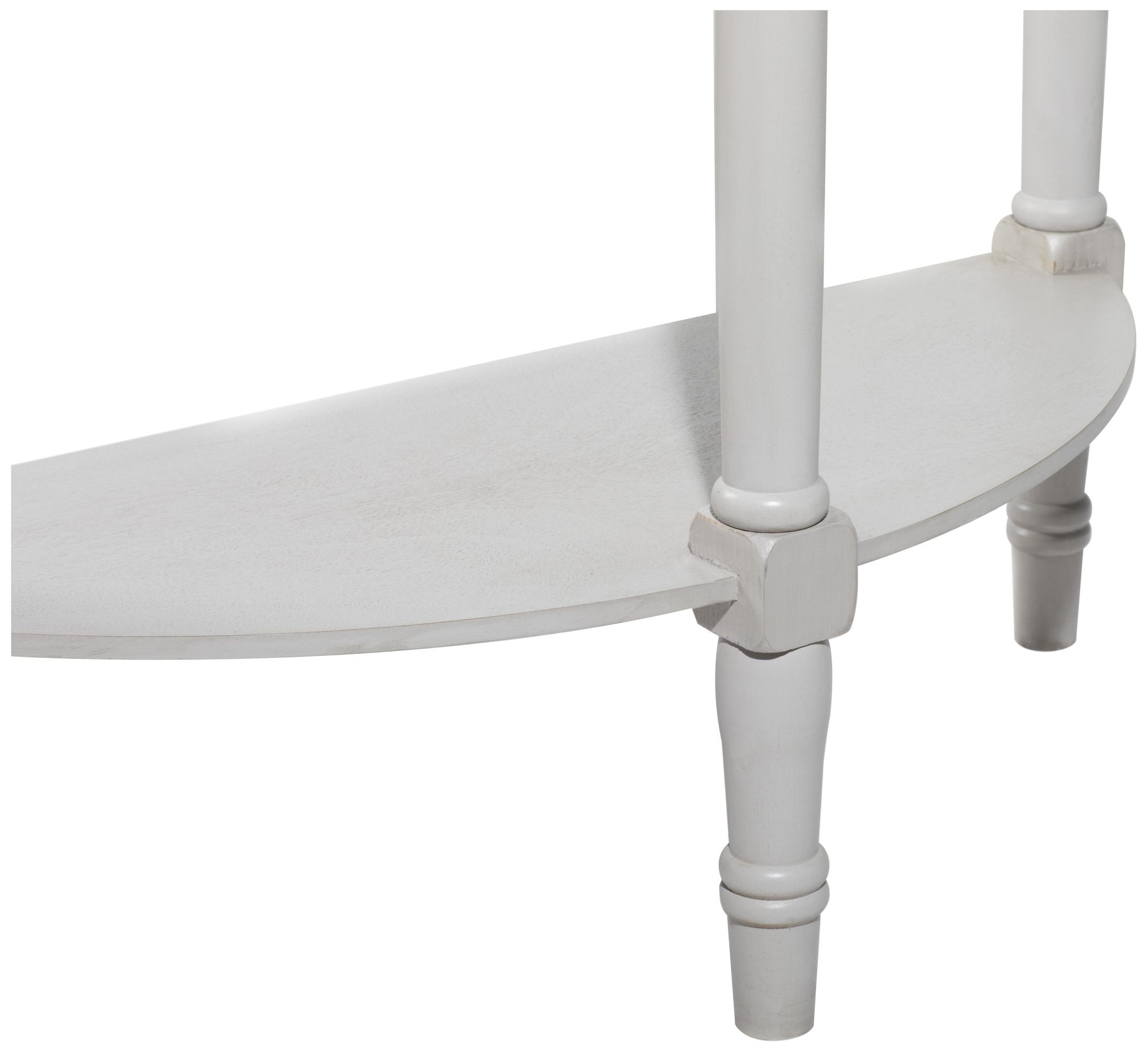 Image 3 Light Gray Wood Traditional Console Table, 32" x 12" x 32" more views