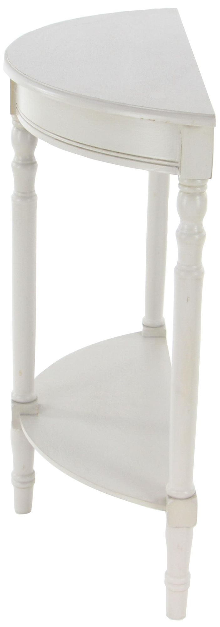 Image 6 Light Gray Wood Traditional Console Table, 32" x 12" x 32" more views