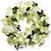 Light Green Phalaenopsis and Skimma Faux Silk Wreath