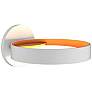 Light Guide Ring 1 1/2"H White and Apricot LED Wall Sconce