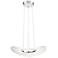 Light Ray 19 3/4" Wide Brushed Nickel LED Pendant Light