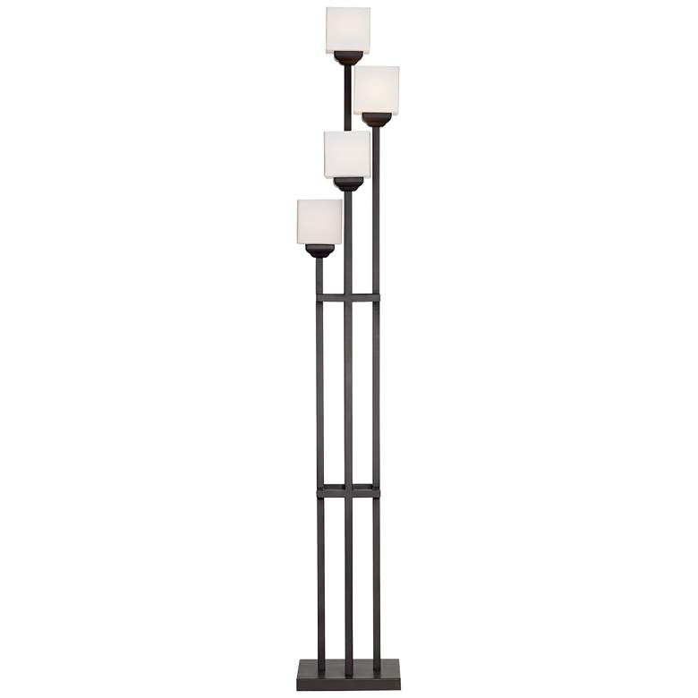 Image 7 Light Tree Bronze 4-Light Torchiere Floor Lamp with Socket more views