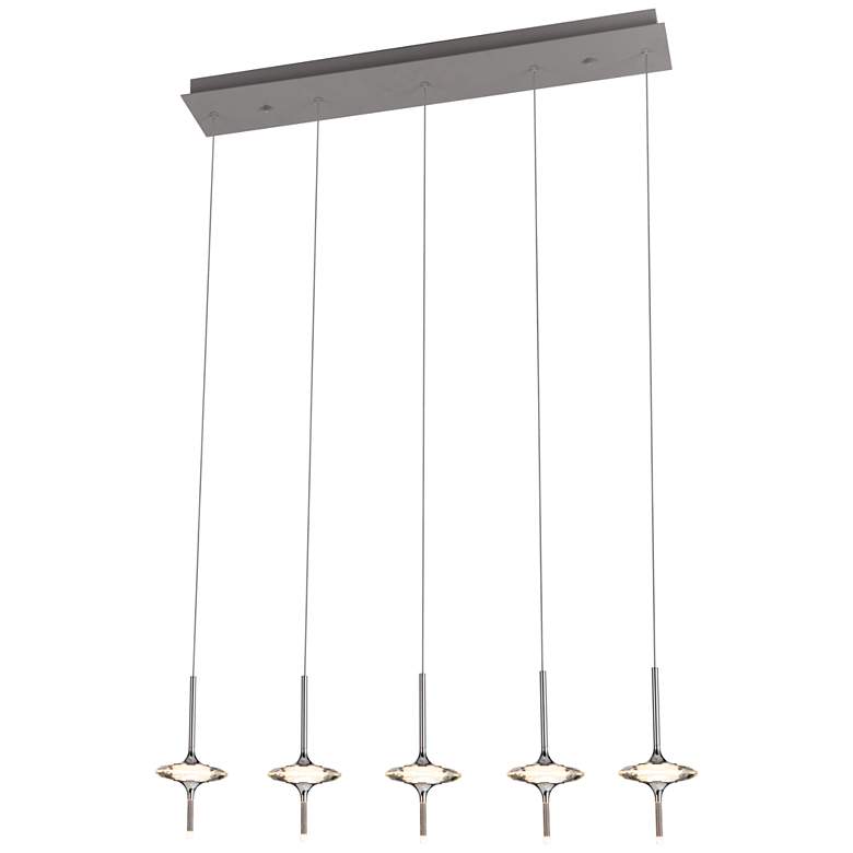 Image 1 Light-Year 34.6" Chrome/Gray Pendant